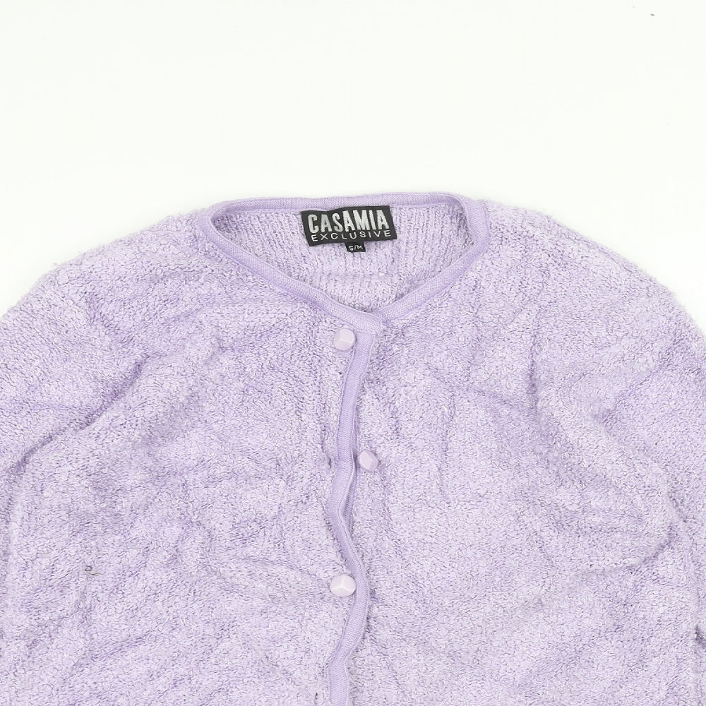 Womens UK Size M casamia Purple Cardigan Jumper