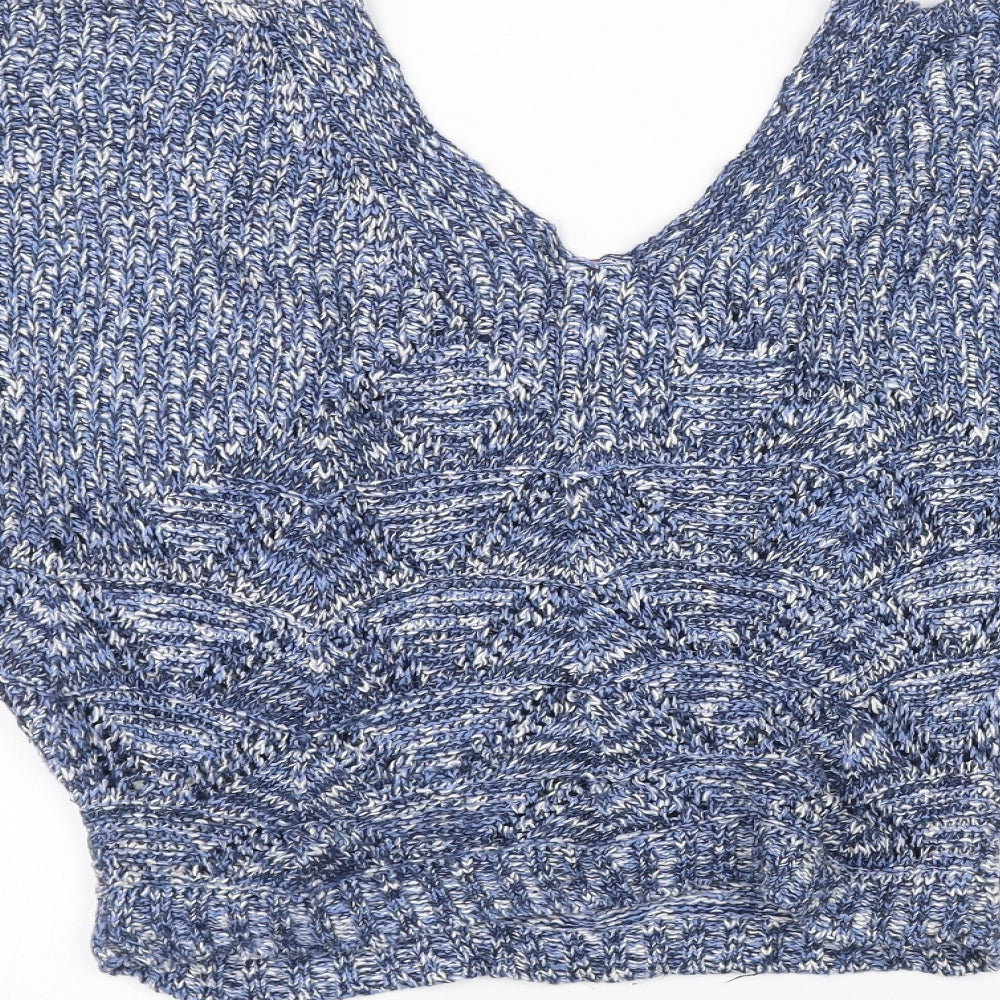 Womens UK Size 10 Be beau Blue Basic Blouse