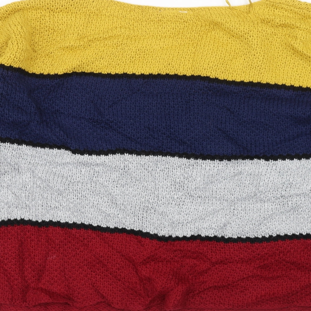 New Look Womens Multicoloured Striped  Pullover Jumper Size 10