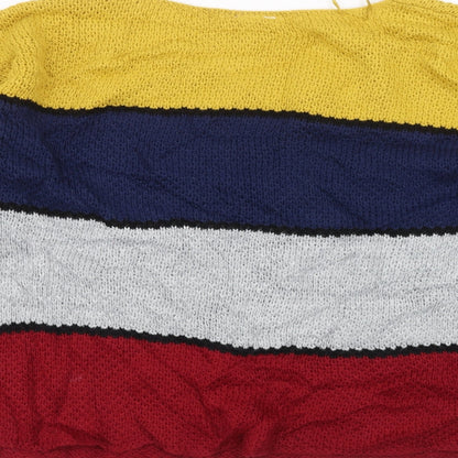 New Look Womens Multicoloured Striped  Pullover Jumper Size 10