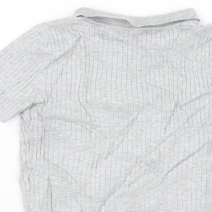 H&M Girls Grey   Basic T-Shirt Size 11-12 Years