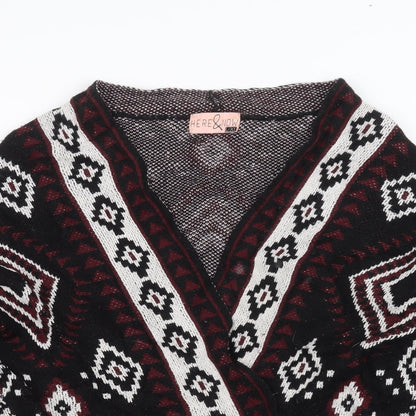 HERE & NOW Womens Black   Cardigan Jumper Size L