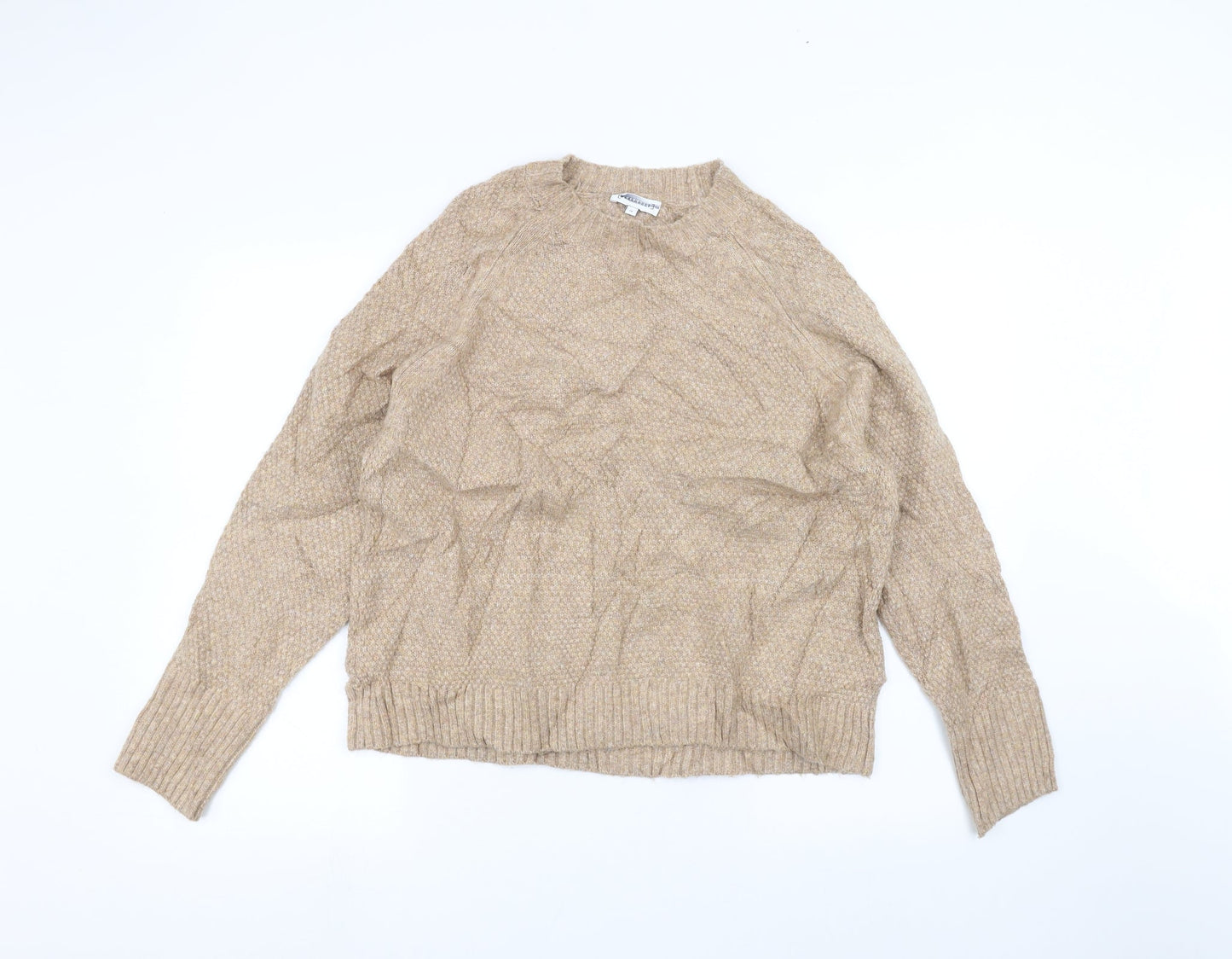 Womens UK Size 14 Warehouse Beige Pullover Jumper
