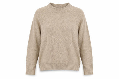 Womens UK Size 14 Warehouse Beige Pullover Jumper