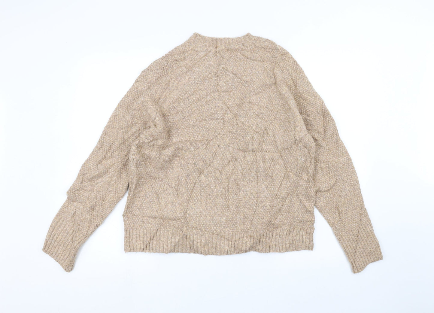 Womens UK Size 14 Warehouse Beige Pullover Jumper