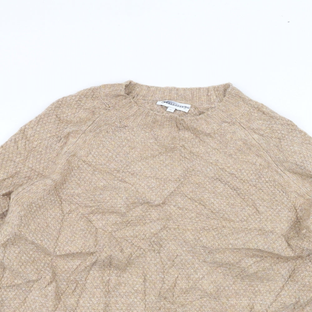 Womens UK Size 14 Warehouse Beige Pullover Jumper