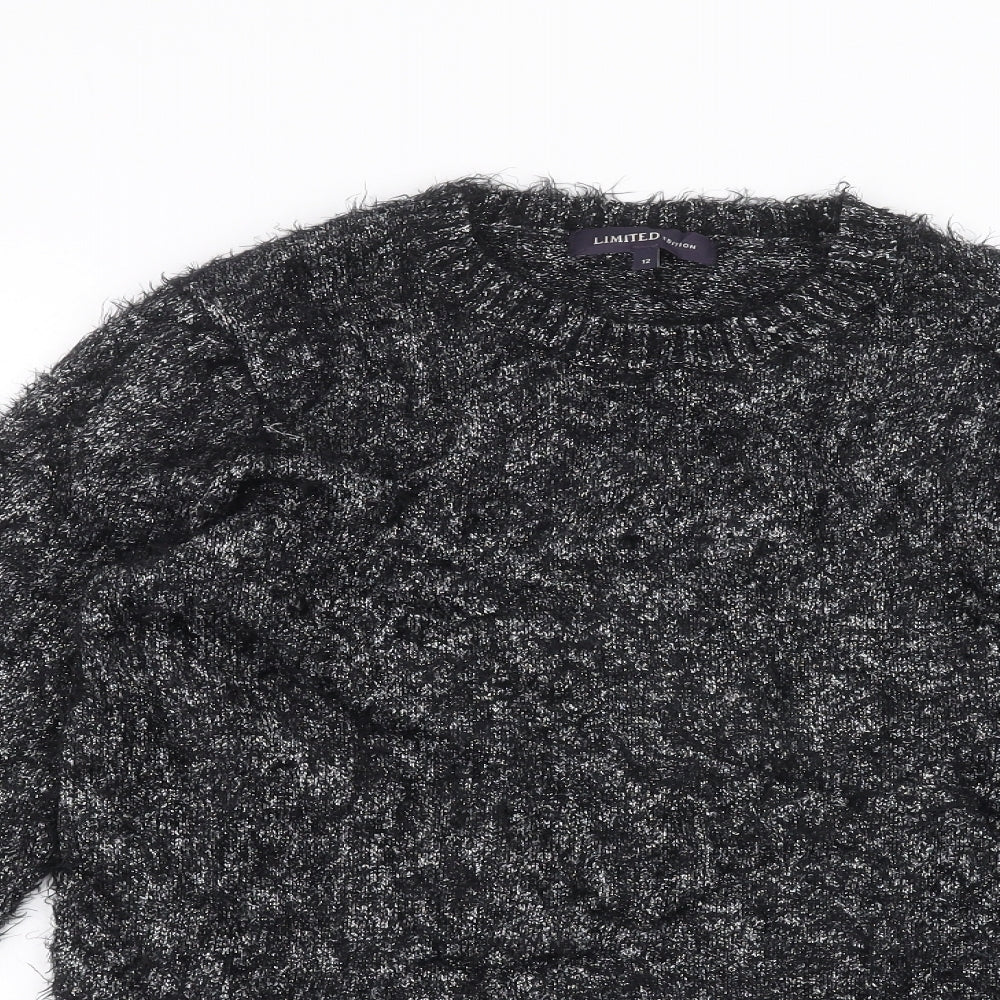 Womens UK Size 12 Marks and Spencer Black Pullover Jumper