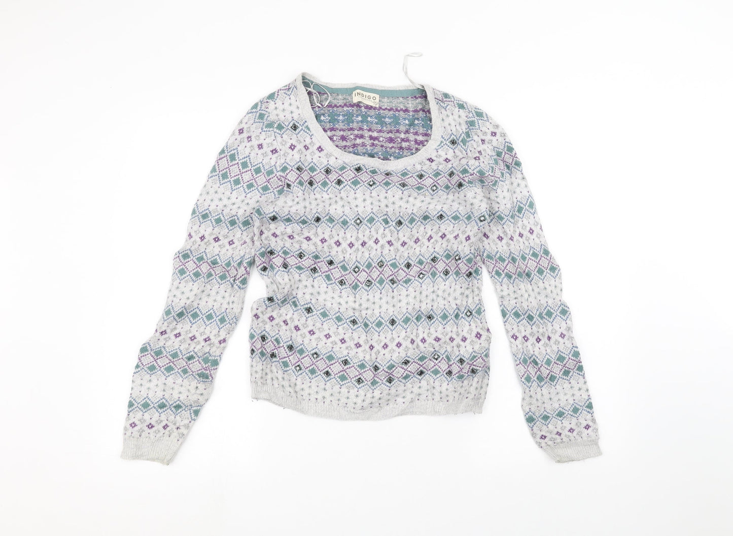 Womens UK Size 8 Marks and Spencer Grey Pullover Jumper