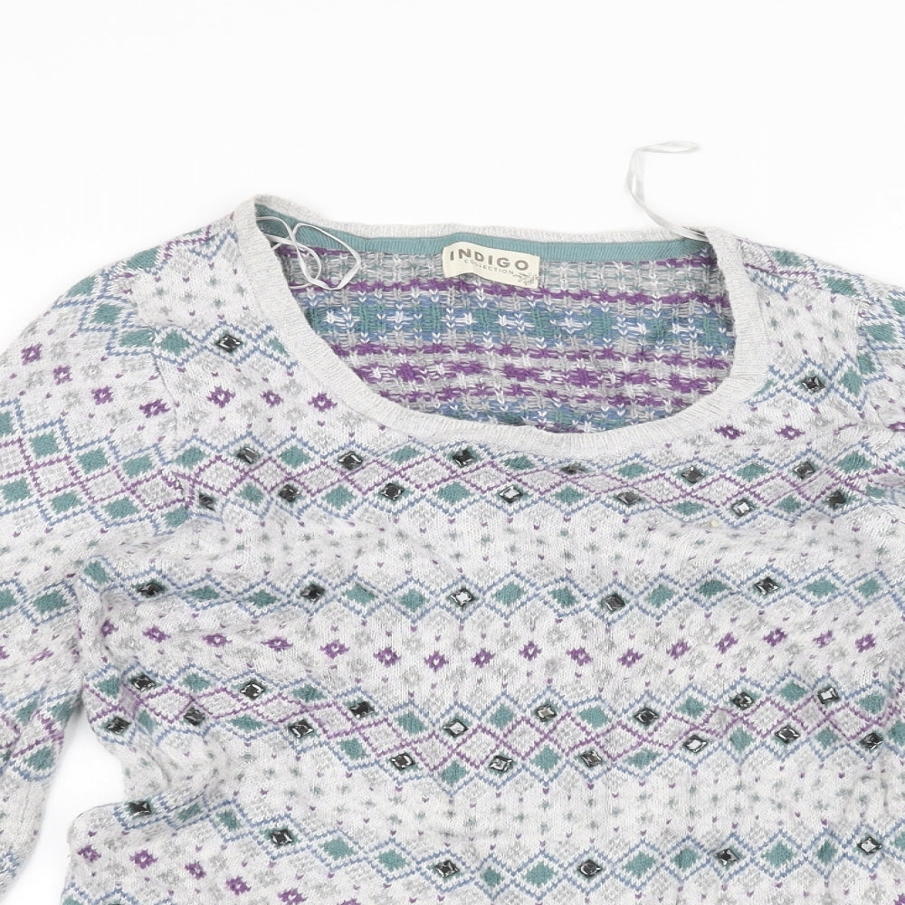 Womens UK Size 8 Marks and Spencer Grey Pullover Jumper