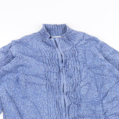 EWM Womens Blue   Full Zip Jumper Size M