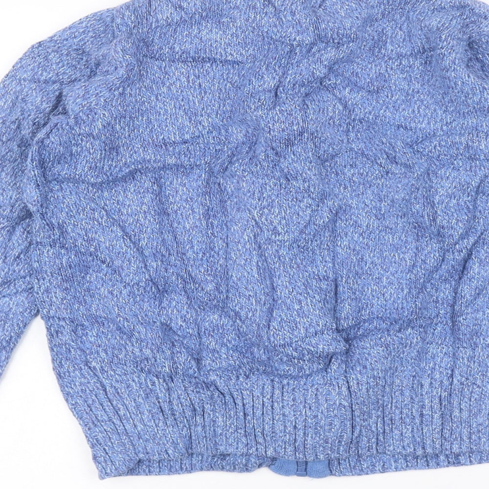 EWM Womens Blue   Full Zip Jumper Size M