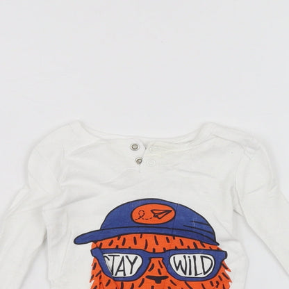 Joe Fresh Baby White   Basic T-Shirt Size 3-6 Months