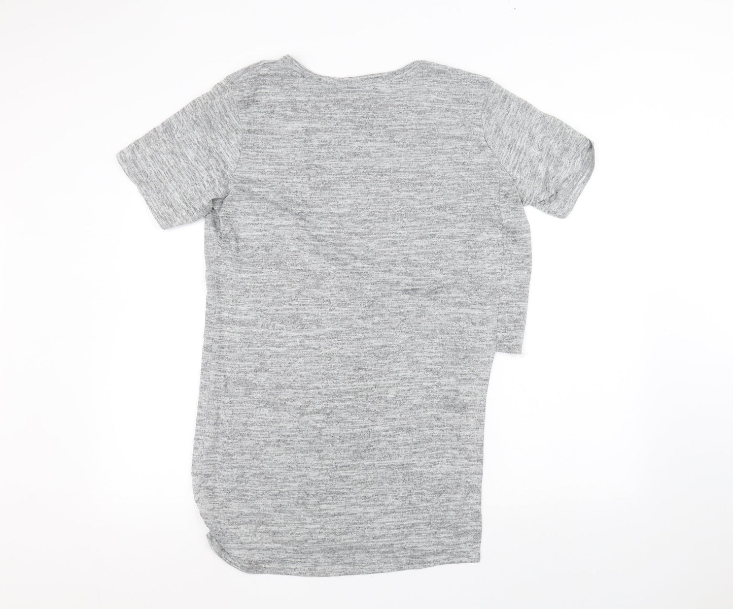 Womens UK Size 12 Missguided Grey Basic T-Shirt