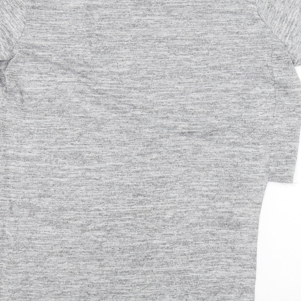 Womens UK Size 12 Missguided Grey Basic T-Shirt
