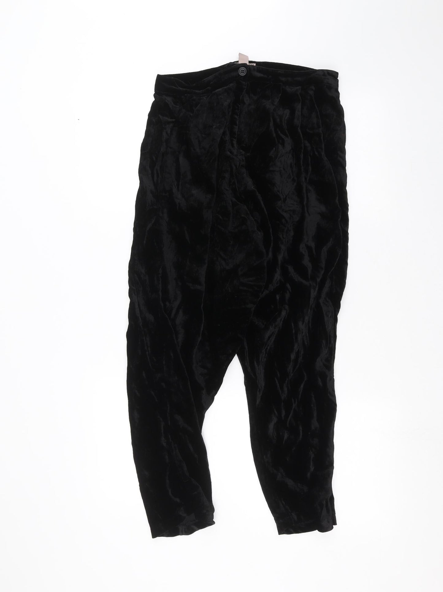 Womens UK Size 10 H&M Regular Fit  Black Trousers