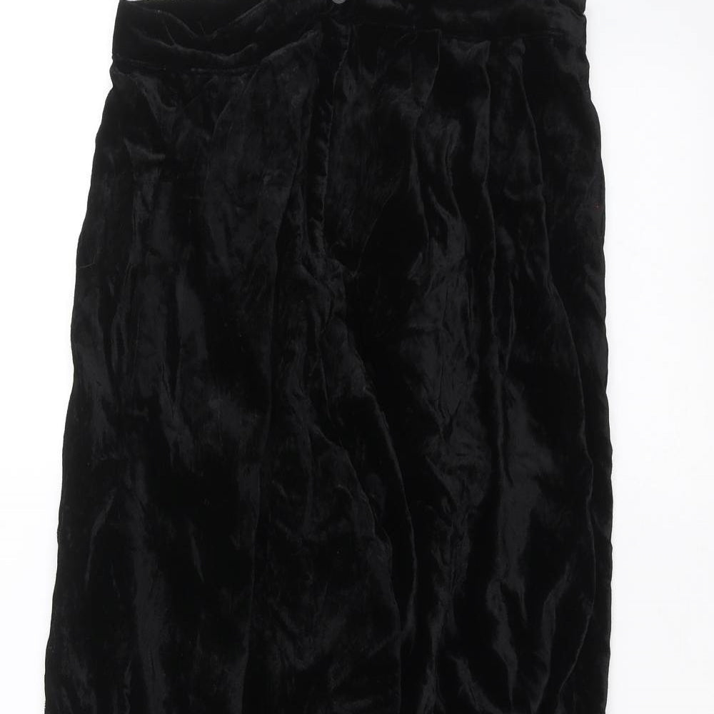 Womens UK Size 10 H&M Regular Fit  Black Trousers