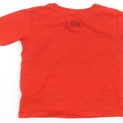 River Island Girls Red   Basic T-Shirt Size 2-3 Years