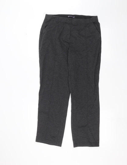 Marks and Spencer Womens Grey   Trousers  Size 14 L24 in