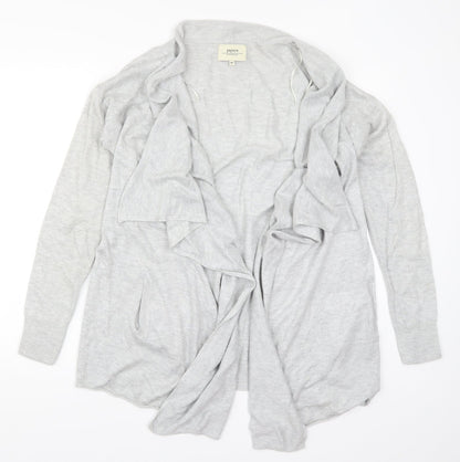 Womens UK Size M Papaya Grey Cardigan Jumper