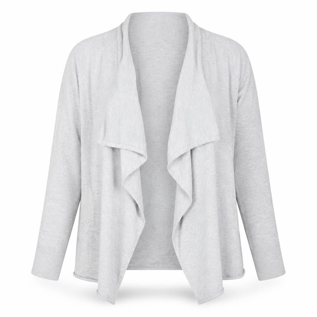 Womens UK Size M Papaya Grey Cardigan Jumper