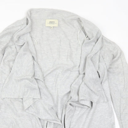 Womens UK Size M Papaya Grey Cardigan Jumper