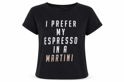 New Look Womens Black Solid  Top Pyjama Top Size M  - I Prefer My Espresso in a Martini