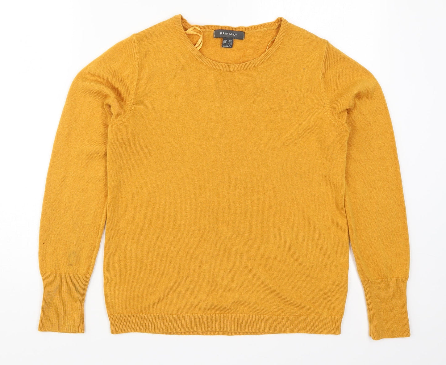 Primark Womens Orange  Knit Pullover Jumper Size 10