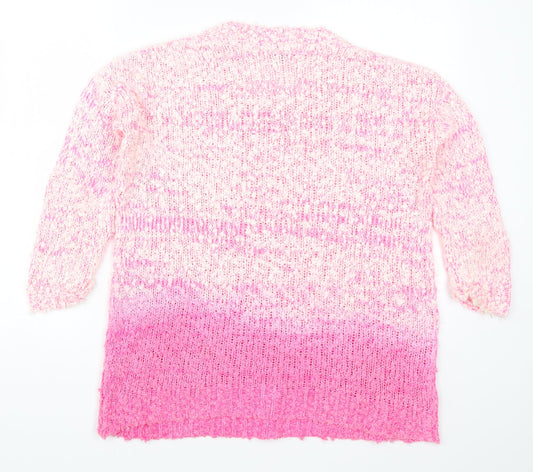 Womens UK Size 6 Topshop Pink Pullover Jumper