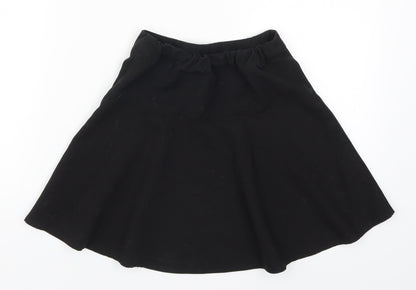 George Girls Black   Skater Skirt Size 7-8 Years