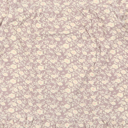 F&F Girls Beige Floral  Basic T-Shirt Size 5-6 Years