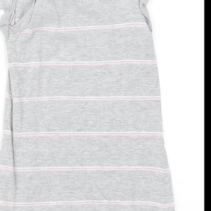 Earth Nymph Girls Grey Striped  T-Shirt Dress  Size 4 Years  - Koala Sydney Australia