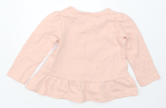 TU Girls Pink   Basic T-Shirt Size 0-3 Months