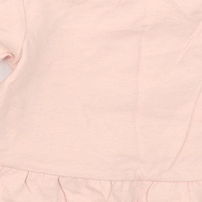 TU Girls Pink   Basic T-Shirt Size 0-3 Months