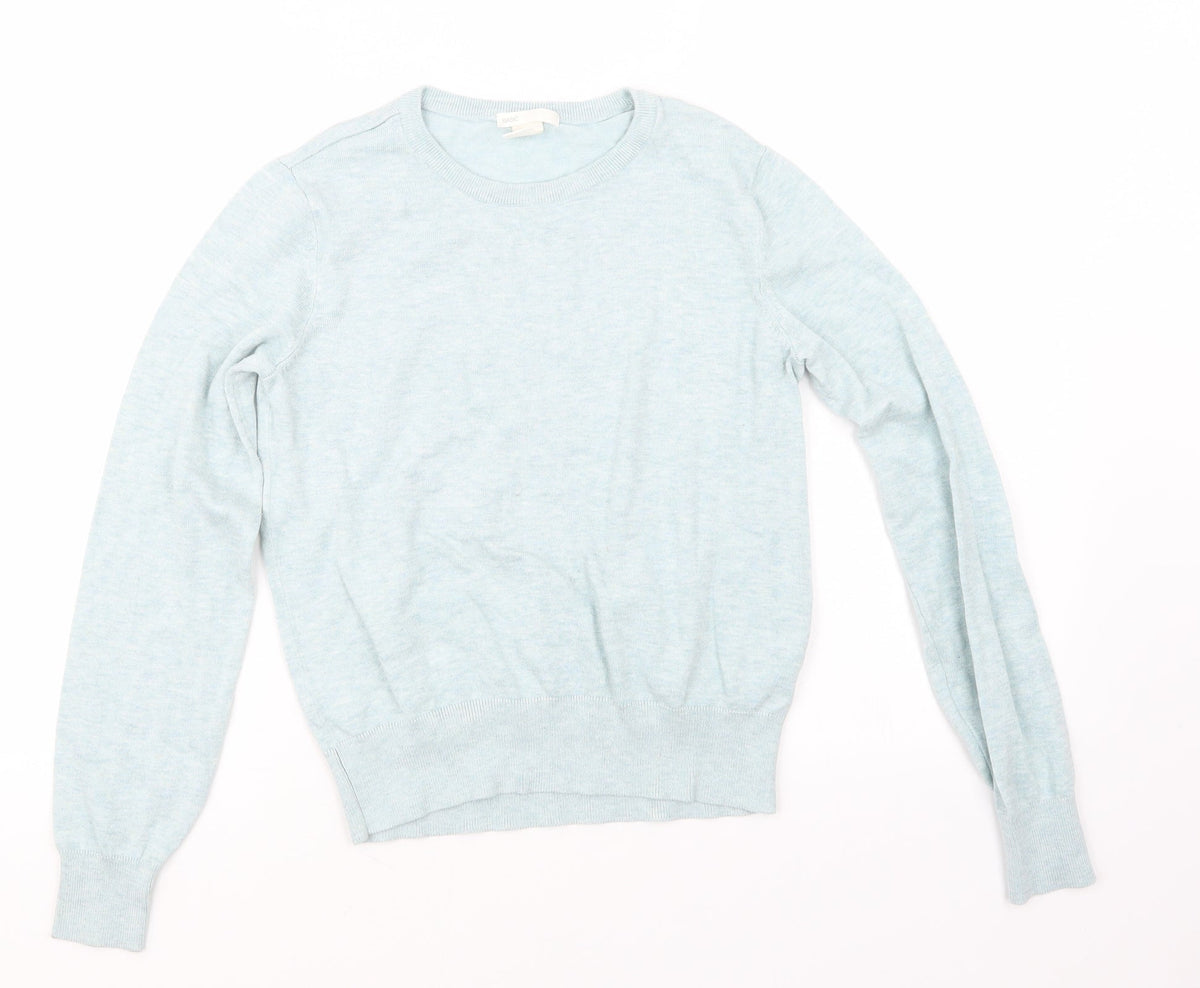 Womens UK Size S H&M Blue Pullover Jumper