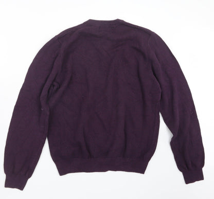 Marks and Spencer Mens Purple  Knit Pullover Jumper Size M