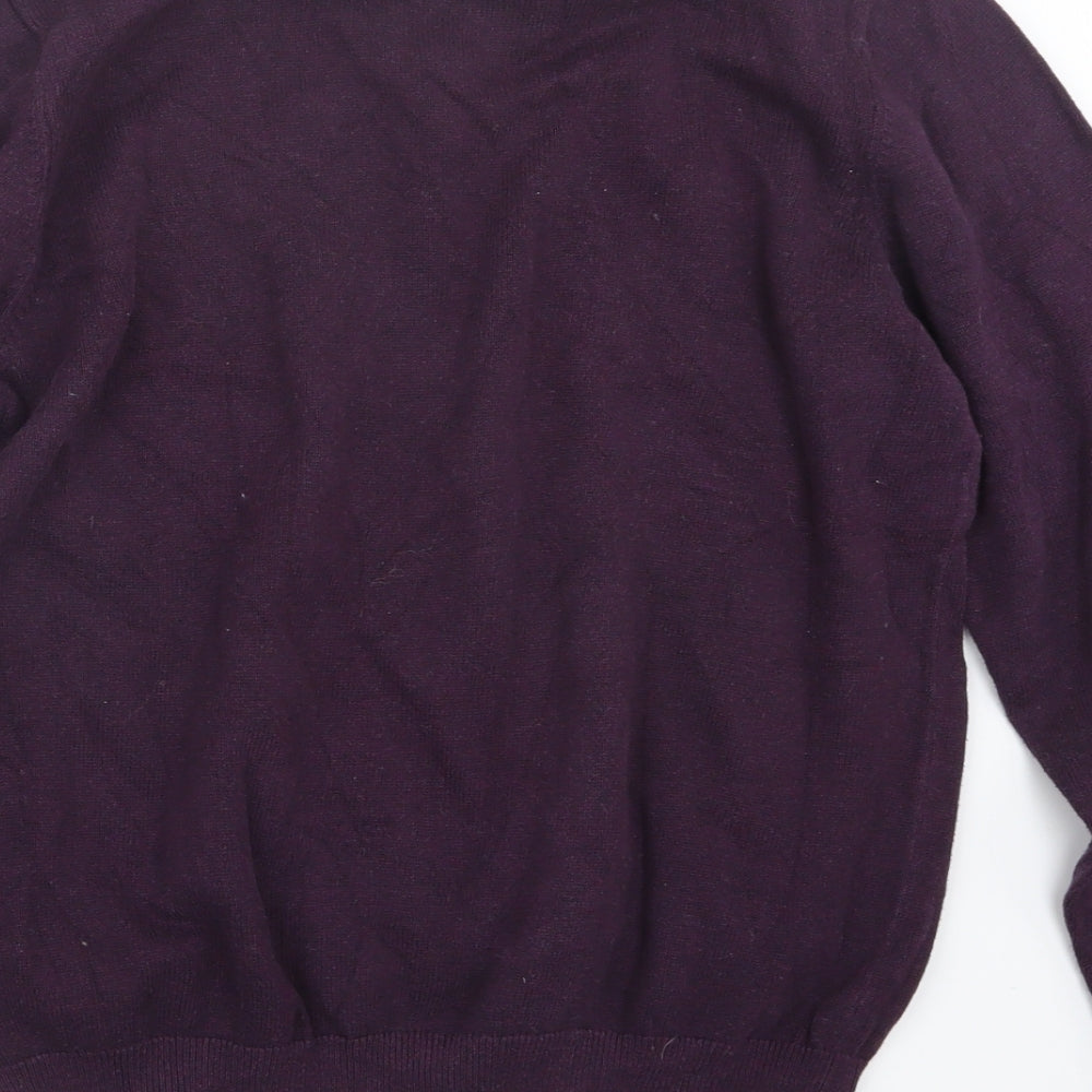Marks and Spencer Mens Purple  Knit Pullover Jumper Size M