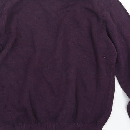 Marks and Spencer Mens Purple  Knit Pullover Jumper Size M