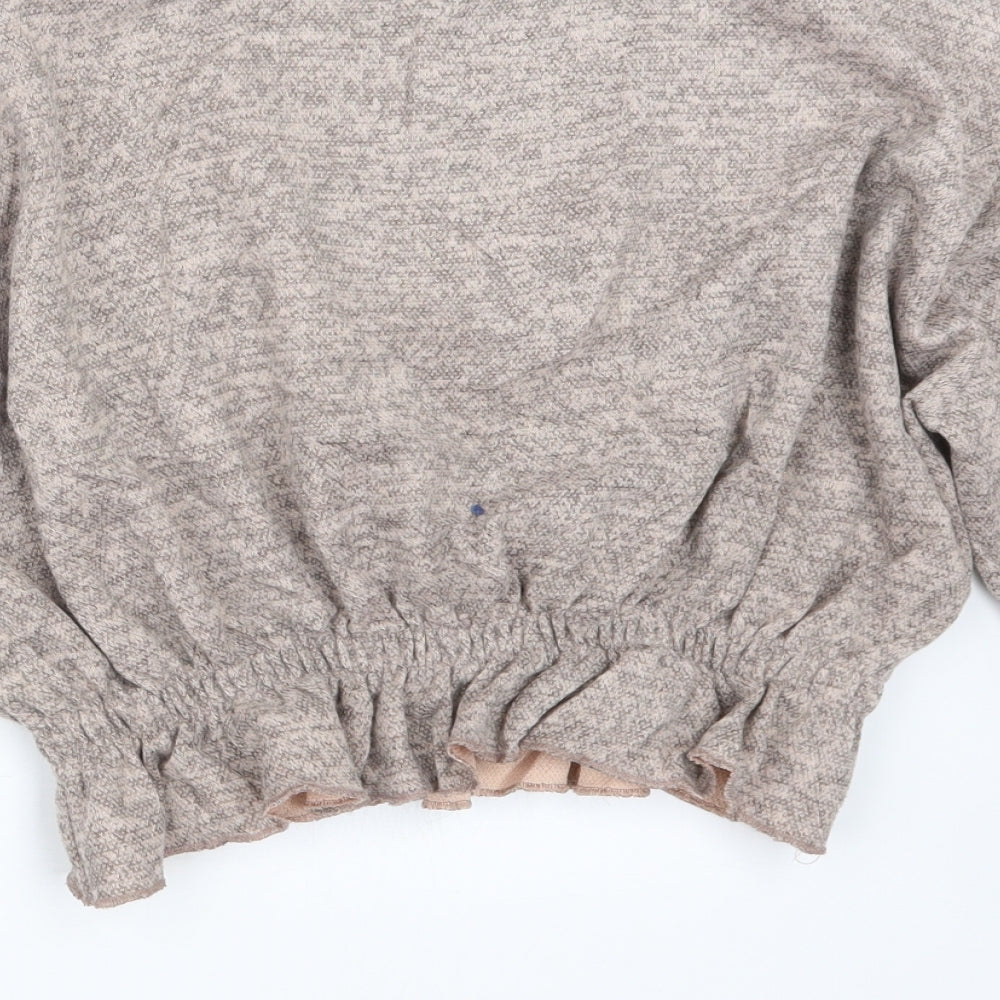 Femme Luxe Womens Beige   Pullover Jumper Size M