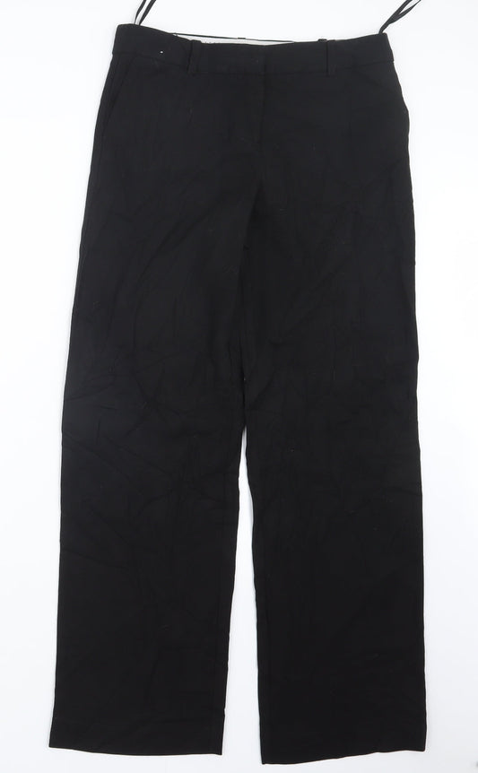 Womens UK Size 8 NEXT Regular Fit  Black Trousers