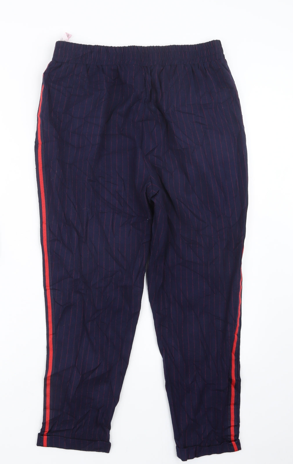 Womens UK Size L Stradivarius Regular Fit  Blue Trousers