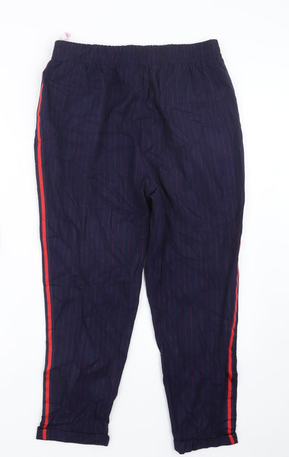Womens UK Size L Stradivarius Regular Fit  Blue Trousers
