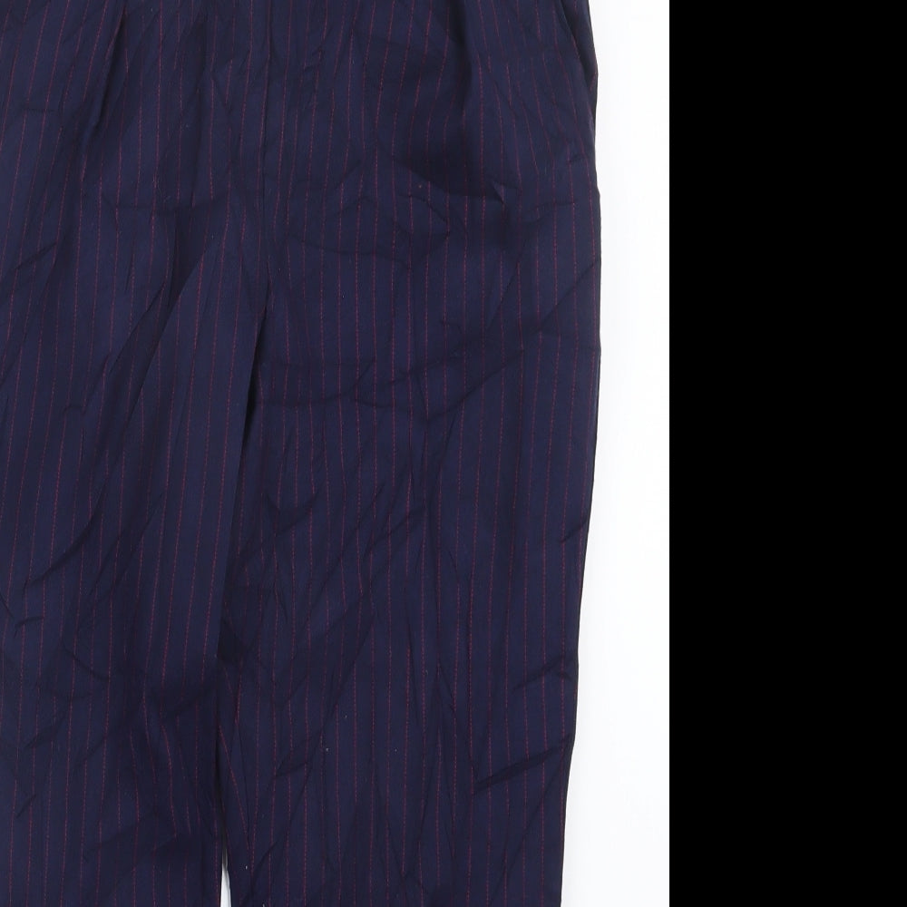 Womens UK Size L Stradivarius Regular Fit  Blue Trousers