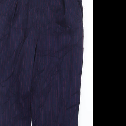Womens UK Size L Stradivarius Regular Fit  Blue Trousers