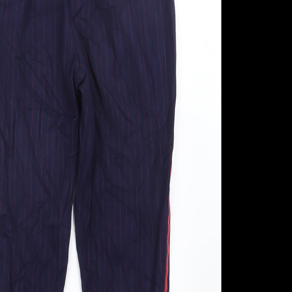 Womens UK Size L Stradivarius Regular Fit  Blue Trousers