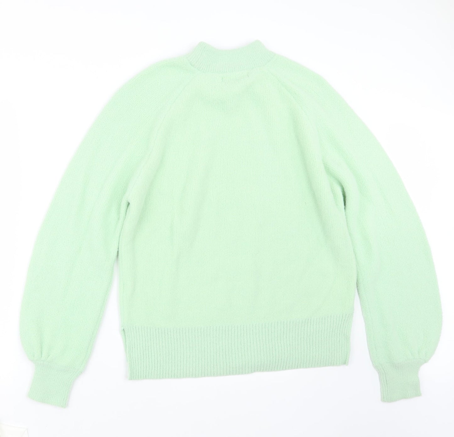 Womens UK Size M Preworn Green Pullover Jumper
