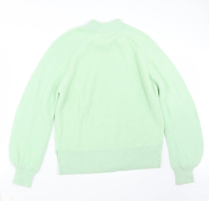Womens UK Size M Preworn Green Pullover Jumper