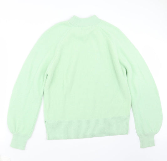 Womens UK Size M Preworn Green Pullover Jumper