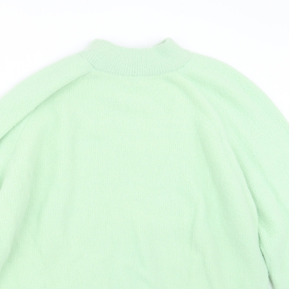 Womens UK Size M Preworn Green Pullover Jumper