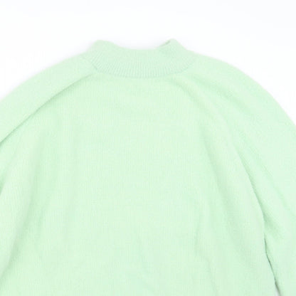 Womens UK Size M Preworn Green Pullover Jumper