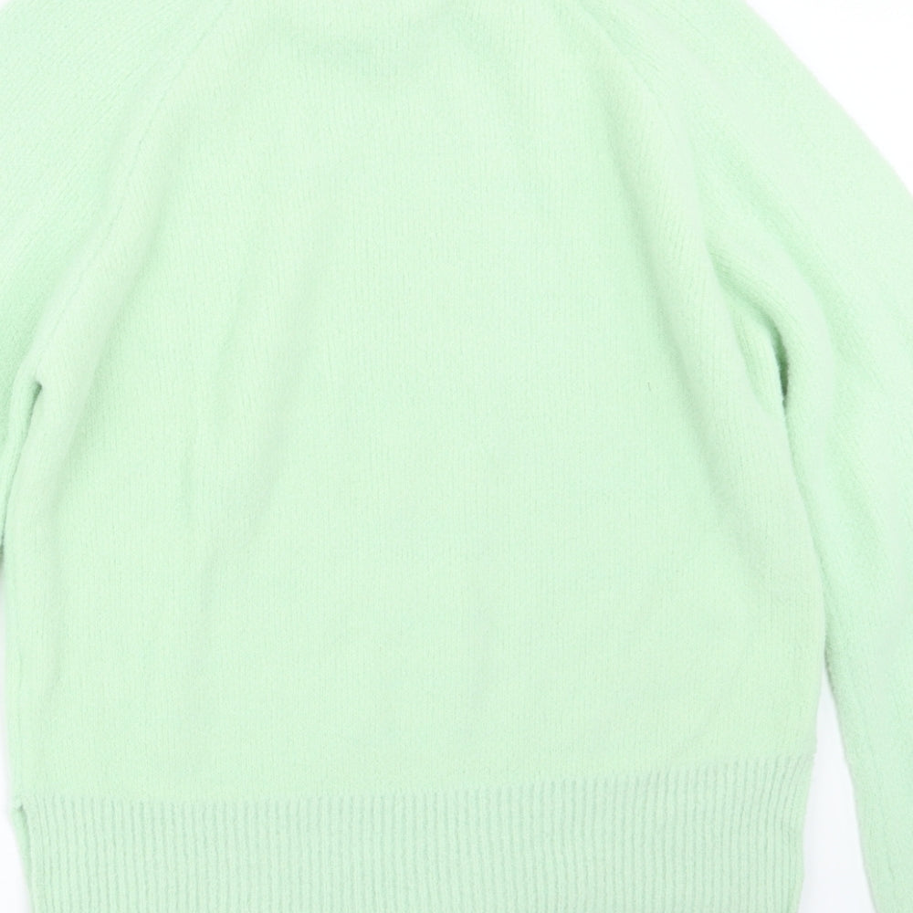 Womens UK Size M Preworn Green Pullover Jumper